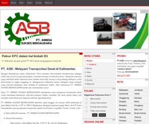 ptasb.com: PT. ASB | Melayani Transportasi Darat di Kalimantan
Joomla! - the dynamic portal engine and content management system