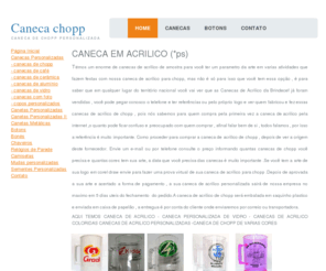 canecachopp.org: CANECA DE ACRILICO PERSONALIZADA
CANECA DE ACRILICO EM DIVERSAS CORES OPACA E TRANSPARENTE GRAVADA COM LOGO DA FESTA ,EMPRESA OU DO HOMENAGEADO AS CANECAS DE ACRILICO TIPO(*PS) TEM CAPACIDADE DE 400 ML E FABRICADAS EM VARIAS CORES