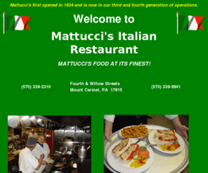 mattuccis.com: Welcome to Mattucci
