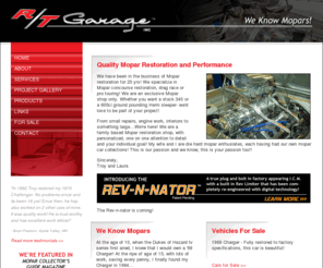 rev-n-nator.com: The R/T Garage - Mopar Restoration and Performance Services in Prior Lake, MN and information on The Rev-n-nator
The R/T Garage - Mopar Restoration and Performance Services in Prior Lake, MN