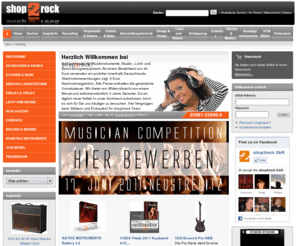 rock2shop.com: shop2rock online
Der Onlineshop für Musiker!