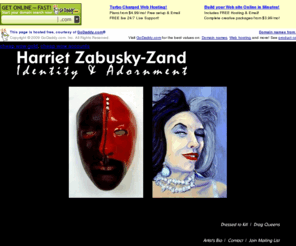 izzart.com: Harriet Zabusky-Zand : Identity & Adornment
Harriet Zabusky-Zand is a painter of immense talent. Her works include themes of Abstract Impressionism, infinite space, luminous, sensuous color, and allusions to landscape and identity and adornment. She works in oil, pastel, screenprints and sculptural forms.