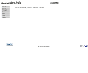 n-azambre.info: Nicolas AZAMBRE | ACCUEIL
