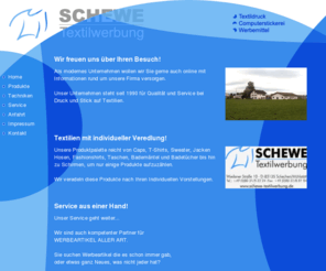 schewe-textilwerbung.de: Schewe Textilwerbung - Schechen / Rosenheim
Fachbetrieb für Textilwerbung, Druck und Stick auf Textilien