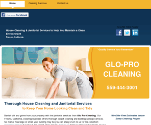 gloprocleaning.net: Carpet Cleaning, Building Upkeep, and Janitorial Services | Fresno, CA
Banish dirt and grime from your property with the janitorial services from Glo Pro Cleaning. Our Fresno, California, cleaning business offers thorough carpet cleaning and building upkeep services.