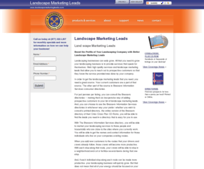 landscapemarketingleads.com: Landscape Marketing Leads
Bresser Information Service: Cross Index Directories, CD-Roms, Direct Mail & Telemarketing List, Mailing Services, Online Look up Service. Compilers of Consumer & Business Information. Since 1946