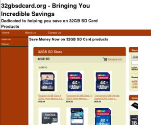 32gbsdcard.org: 32GB SD Card - Helping you find the best 32GB SD Card
32GB SD Card - We are the Experts for Low Prices, High Quality, and Fast Service.  Get a Free Quote today for your 32GB SD Card