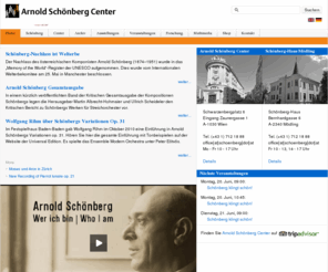 schoenberg.at: schoenberg.at
Arnold Schönberg Center, Wien