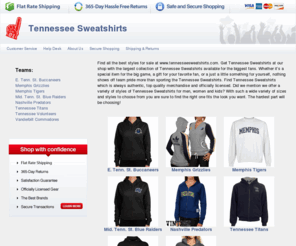 tennesseesweatshirts.com: Tennessee Sweatshirts, Vols, Commodores, Titans Sweatshirts
Shop our huge collection of officially licensed Tennessee Sweatshirts for fans and alumni. Why Buy from us? Get $4.99 3-day shipping on your entire order plus our amazing 90 day return policy.