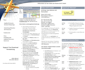 cyberphoria.info: Rother-Data.com
Appartement, Verwaltung, AppMan97, AppMan Enterprise, Webdesign, Linux, Interbook, Webpackage, Netzwerk, Antivirus, McAfee, Hotelsoftware, Vermietung, Buchungssystem, Reservierungssystem,Buchungssoftware, Reservierungssoftware, Appartement, Pension,      Ferienhaus, Ferienpark, Ferienwohnung, Appartement, Kurkarte, Kurtaxe, Apparthotel, Vermietung,Verleih, Vermittlung,  Ferienhaus,  Ferienwohnung,  Software,  Hotel, Pension, Reisevermittlung, Gästehaus, Ferienagentur, Zimmerbörse, Campingplatz,  Verwaltung, Neubrandenburg, Mecklenburg-Vorpommern, Tourismus, Manager, EDV