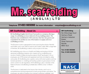 mrscaffolding.co.uk: MR Scaffolding
Supplying Scaffolding services to East Anglia and further afield. 