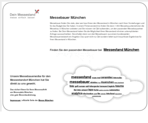 muenchen-messebauer.de: Messebauer München - Messebau für München.
Messebauer München - Messebau für die Stadt München.