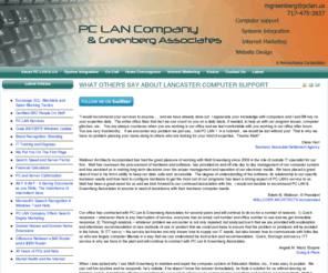 pclan.org: What Other's Say about Lancaster Computer Support
Computer Consultant gets great reviews