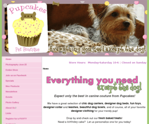 pupcakespetboutique.com: Pupcakes Pet Boutique Columbia SC
Pupcakes Pet Boutique | Unique Pet Accessories, Luxury Pet Supplies, Dog Clothing, Dog Crates |   Shop Online or Visit our Store