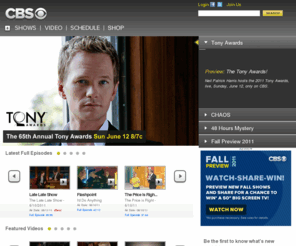 eyebs.com: CBS TV Network Primetime, Daytime, Late Night and Classic Television Shows
Watch CBS television online.  Find CBS primetime, daytime, late night, and classic tv episodes, videos, and information.