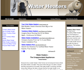 waterheaterresourcecenter.com: Water Heater Resource Center
Water Heater Resource Center offers options to those interested in water heaters.