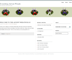 adventwreath.com: Everything Advent Wreath - All About the Advent Wreath
A blog about the advent wreath, types of advent wreaths, history of advent wreath and advent wreath traditions