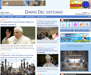 diariodelvaticano.com: Diario del Vaticano
Periódico de las religiones y la espiritualidad.La vida de los católicos.El sentir de los musulmanes,judíos y demás religiones del mundo