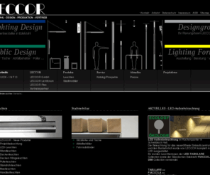 leccor.com: LECCOR Leuchten GmbH | Startseite
Leccor Leuchten plant mit und für Architekten, produziert  design LED Leuchten in Edelstahl in moderner Gestaltung