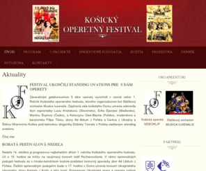 operetafest.com: Aktuality
Košický operetný festival