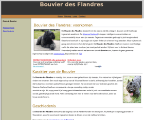 bouvier-info.be: Bouvier des Flandres
Informatie over de Bouvier des Flandres: geschiedenis, gedrag, verzorging en opvoeding.