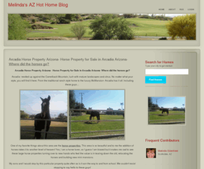 melindasazhothomeblog.com: Melinda's AZ Hot Home Blog
Arcadia Horse Property Arizona-