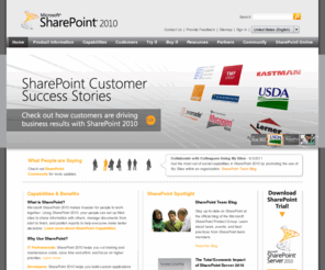 share-point.net: Collaboration Software for the Enterprise - SharePoint 2010
SharePoint collaboration software helps simplify business intelligence, content management, search, and sharing for intranet and internet sites.