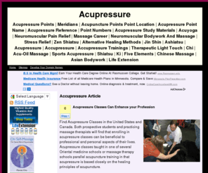 acupressurehealthresources.info: Acupressure: Accupressure
Accupressure: All about Accupressure at Acupressure