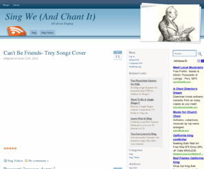 sing-we.com: Sing We (And Chant It) | All about Singing
Sing We offers resources for singers, students of singing, and other people interested in singing.