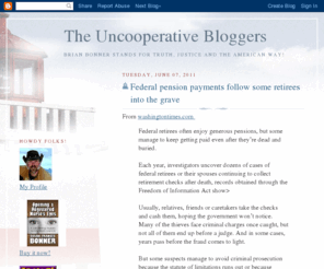 uncooperativeblogger.com: The Uncooperative Bloggers-Independent Constitutional Conservative Politics, Opinion and Podcasts
Independent Conservative opinions on U.S. News and World politics