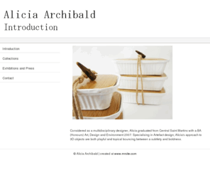 aliciaarchibald.com: Alicia Archibald - Introduction
Alicia Archibald - Introduction