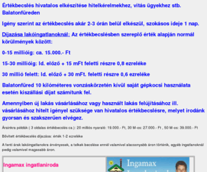 ertekbecsles.info: értékbecslés
értékbecslés Balatonnál Balatonfüred  ertekbecsles