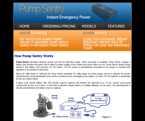 pumpsentry.com: Pump Sentry: Clean, Fully Automatic, Instant Emergency Battery Back Up Power for Sump and Immersible Pumps
