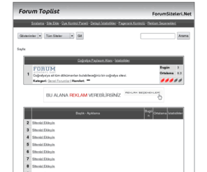 forumsiteleri.net: Forum Siteleri - Anasayfa - Tüm Siteler
Forum Siteleri, Forumlar, Forum, phpBB, Vbulletin, ForumTR, TRForum