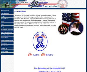 tnelks.org: Directory of Tennessee Elks Lodges
Tennessee Elks, working together.