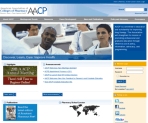 aacp.org: AACP - 
	Discover, Learn, Care: Improve Health
