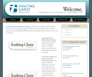 exaltingchristministries.org: Exalting Christ Ministries Home
Exalting Christ Ministries Home