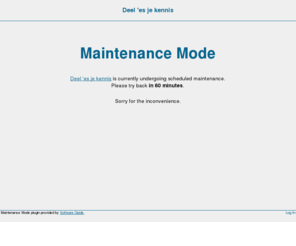 prpartner.biz: Deel 'es je kennis » Maintenance Mode
Nieuws en informatie voor WWAV'ers