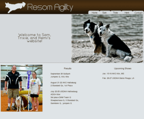 agilityk9s.com: Agility K9s
Home of 2 agility border collies and 1 papillon.