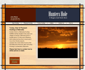 huntershole.com: Hunters Hole - Premium Nebraska Turkey Hunting
