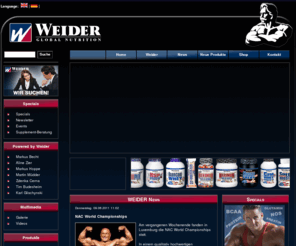 joe-weider.net: Weider Global Nutrition
Website der Weider Germany GmbH zum Thema Bodybuilding, Ernaehrung, Training, Wettkaempfe im Bodybuilding und Kraftsport und Fitness