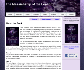 messiahship.com: The Messiahship of the Lord - the Resurrection of Jesus
The Messiahship of the Lord elaborates on the thesis Jesus did not resurrect, but he did indeed rise from the dead