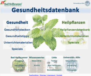 tee.org: Homepage
Gesundheit Heilpflanzen Medikation Datenbank