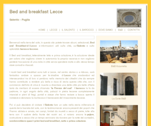 bedandbreakfastlecce.info: Bed and breakfast a Lecce - Puglia - Salento
Bed and breakfast in centro e in periferia a Lecce molto eleganti ed economici, con giardino e parcheggio