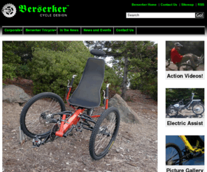 berserkercycle.com: Berserker Full Suspension Tricycle | Long Travel Suspension
First long travel recumbent tadpole full suspension tricycle offer's 6in. rear suspension travel, 5in front suspension travel for the most comfortable suspension tricycle ride available.