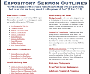 Free Sermons Outlines Topical