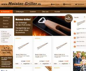 holzgrillzange.com: Grillzange Meister-Griller - Die lange Holzgrillzange aus einem Stück Buchenholz
Der Meister-Griller ist die extra lange Grillzange aus Buchenholz für Profigriller. Grillzangen, Grillschürzen und Grillzubehör sind auch ideale Vatertagsgeschenke.