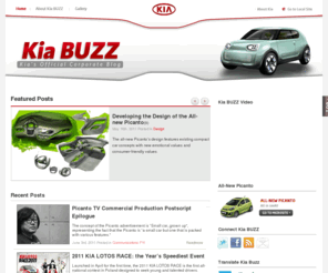 kia-buzz.com: Kia BUZZ : Kia’s official corporate blog
Kia BUZZ is Kia’s official blog for sharing information on Kia vehicles, news, information and opinions.