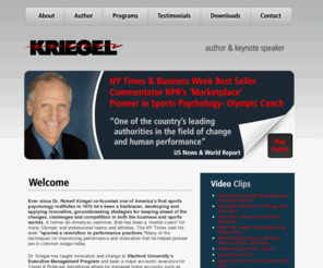 kriegel.com: Robert Kriegel, Keynote Speaker, Author
Keynote speaker & New York Times best selling author Robert Kriegel teaches bold, innovative, strategies for keeping ahead of change in today's dynamic marketplace. Kriegel brings humor, intelligence and enthusiasm to his customized presentations about Change Management and Change Readiness programs. 