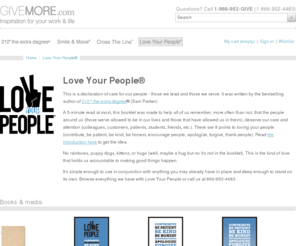 employeelove.com: Love Your PeopleÂ®
Books, gear, apparel and more to encourage and reinforce the Give More message.